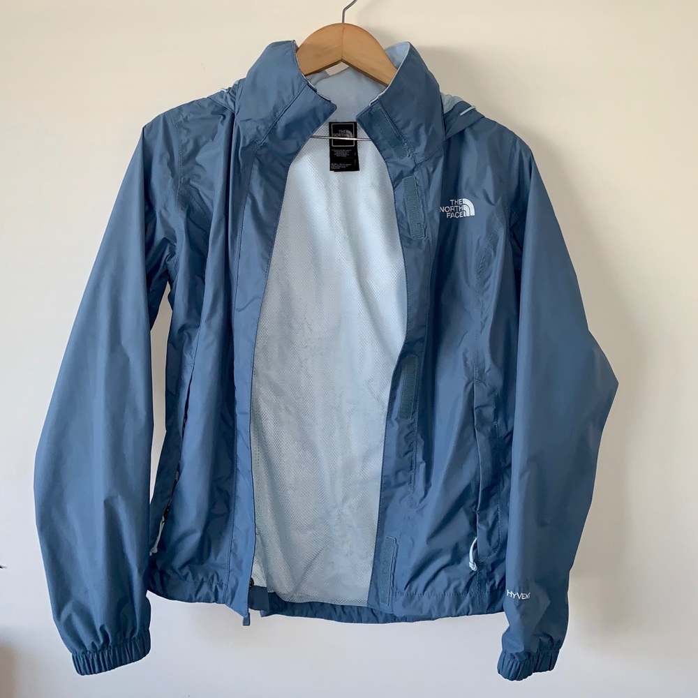 North Face Blue Rain Jacket